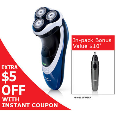 Philips Norelco Shaver 3100 with Bonus- Instant Coupon Applied