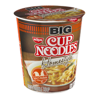 Nissin Big Cup Noodles Homestyle Ramen Noodle Soup Spicy Chicken
