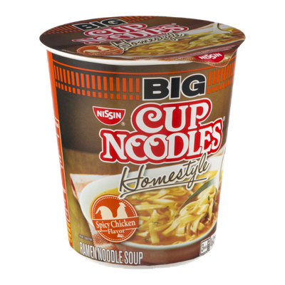 Nissin Big Cup Noodles Homestyle Ramen Noodle Soup Spicy Chicken