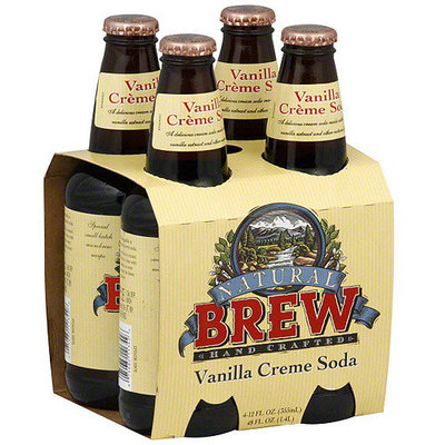 Natural Brew Vanilla Creme Soda, 4ct (Pack of 6)