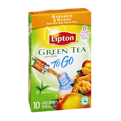 Lipton® To Go Green Tea Mandarin & Mango Sugar Free Iced Tea Mix