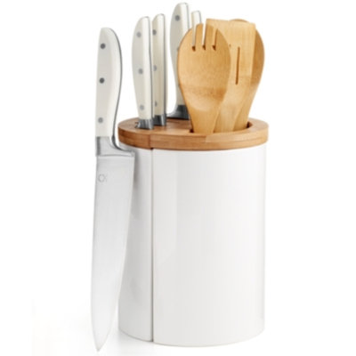 Martha Stewart Collection 10 Piece Crock and Block Cutlery Set
