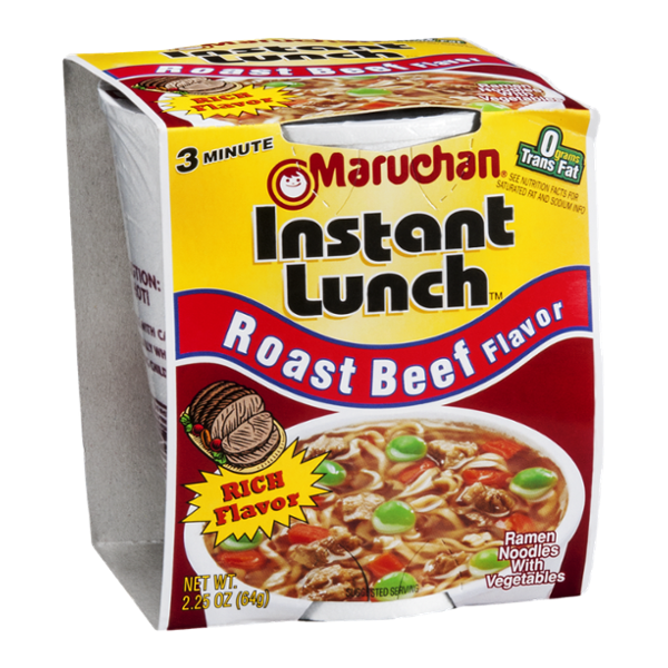 Maruchan Instant Lunch Roast Beef Flavor Ramen Noodles with Vegetables