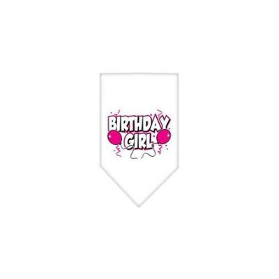 Ahi Birthday Girl Screen Print Bandana White Large