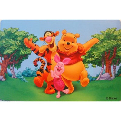 1 Winnie The Pooh Vinyl Placemat size (18inX12in)