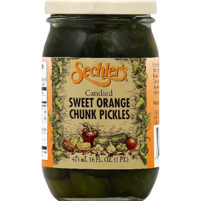 Sechlers Pickle Candied Swt Orng Chnks (Pack of 6)