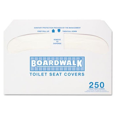 Boardwalk Toilet Seat Covers Premium Half-Fold, 250 Covers/Box, 20