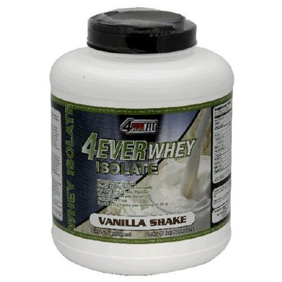 4Ever Fit Whey Isolate, 4Ever Whey, Vanilla Shake, 4.4-Pound Package