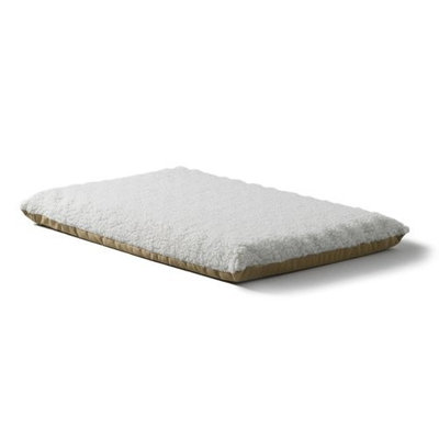 Midwest Homes For Pets Midwest Quiet Time Flat Orthopedic Pet Bed w/Fleece Top and Tan Poly-Cotton Nylon Backing, 40