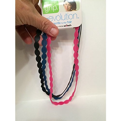 Conair Scunci No-Slip Grip Evolution Hair Bands, 3 count