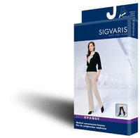 Sigvaris Soft Opaque 841CMLW35 15-20mmHg Closed Toe Calf Length Medium Long Women Nude