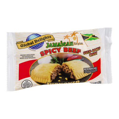 Global Delights Jamaican Style Spicy Beef Turnover