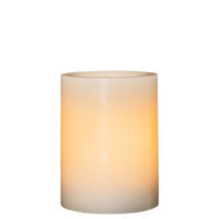 Threshold 3x4 Wax Pillar with 5 Hour Timer - Cream