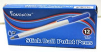 Ddi Stick Ball Point Pens- Blue Ink Case Of 48
