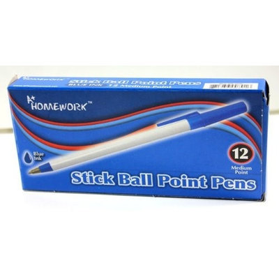 Ddi Stick Ball Point Pens- Blue Ink Case Of 48