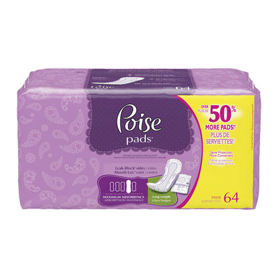 Poise Maximum Absorbency Long Incontinence Pads