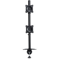 DoubleSight Displays DoubleSight Dual Monitor Flex Arm - Vertical Style, Tilt/Pivot/Swivel Adjustments, 75mm / 100mm VESA Compliant - DS-230