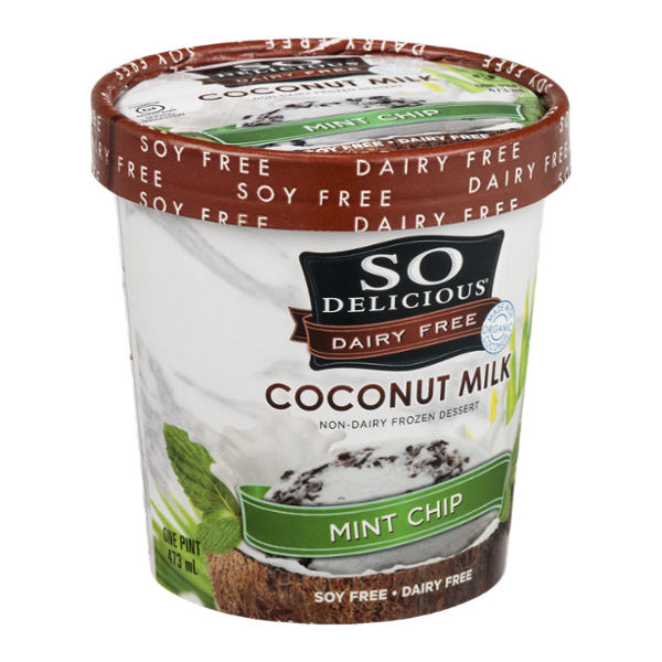 So Delicious Dairy Free Coconut Milk Frozen Dessert Mint Chip
