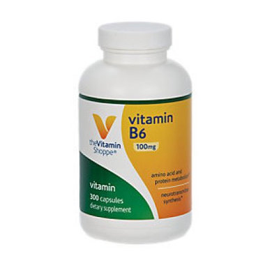 Vitamin Shoppe B-6 100 MG - 300 Capsules - Vitamin B-6