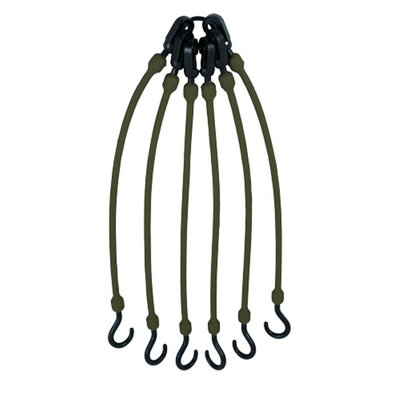 Entertainment Production House Flex Web 6 Arm Green Bungee Cords