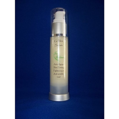 True Radiance GOLDEN SERUM 50ml/1.7oz. Skin tightening, firming and sagging prevention. Also has 20% Argireline, DMAE, APT (Red marine Algae), Pepha tight, Hyaluronic acid, Vitamin A (retin-a), Vitamin C, and Syncoll (Peptides) plus much more.