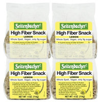 Seitenbacher Lemon High Fiber Snack, 4.00-Ounce (Pack of 4)