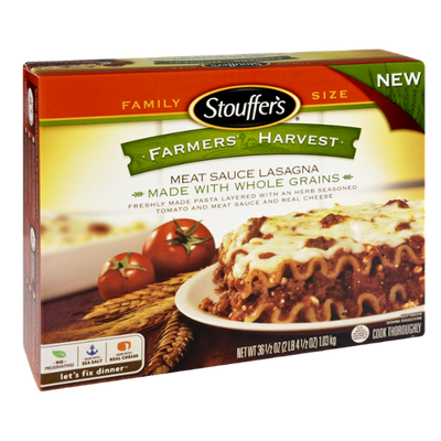 Stouffer's Farmers Harvest Whole Grain Meat Sauce Lasagna