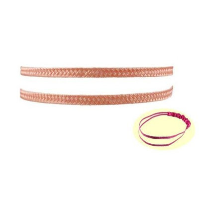 Smoothies Woven Thin Double Headband-Peach 01284