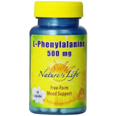 Nature's Life L-Phenylalanine Capsules, 500 Mg, 50 Count