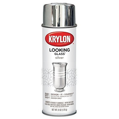 Krylon Looking Glass Silver-Like Aerosol Spray Paint 6 Oz.