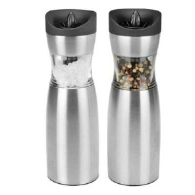 Kalorik Gravity Salt and Pepper Grinder Set, Stainless Steel, 1 ea