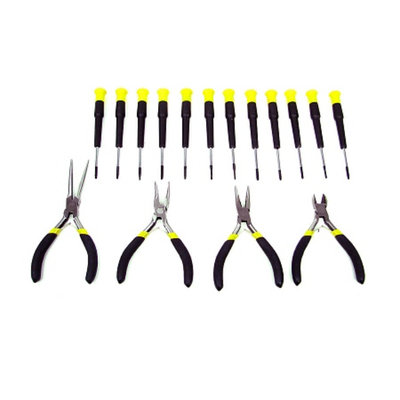 Trademark Tools 16 Piece Precision Jewelers Tool Set with C