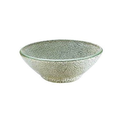 Arctic Round Sliver Tempered glass Vessel Sink With Pop up and Mounting ring