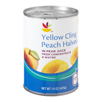 Ahold Yellow Cling Peach Halves in Pear Juice