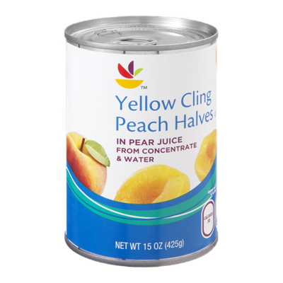 Ahold Yellow Cling Peach Halves in Pear Juice