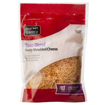 Market Pantry Finely Shredded Mexican Style Taco Blend Cheese - 8 oz.