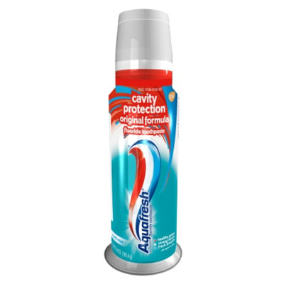 Aquafresh Cavity Protection Original Formula Pump Fluoride Toothpaste, Cool Mint, 6.4 oz