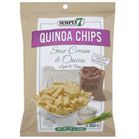 Simply 7 Sour Cream & Onion Quinoa Chips, 3.5 oz, (Pack of 12)