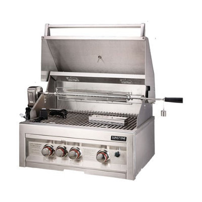 Sunstone 3-Burner Natural Gas Gas Grill with Integrated Smoker Box SUN3BIRNG