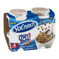 YoCrunch Vanilla Lowfat Yogurt with Chips Ahoy Cookie Pieces - 4 CT