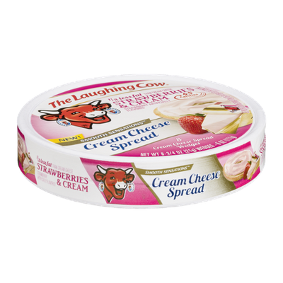 The Laughing Cow Smooth Sensations Cream Cheese Spread Strawberries & Cream - 8 CT