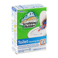 Scrubbing Bubbles Toilet Cleaning Gel Fresh Mountain Morning - 6 CT