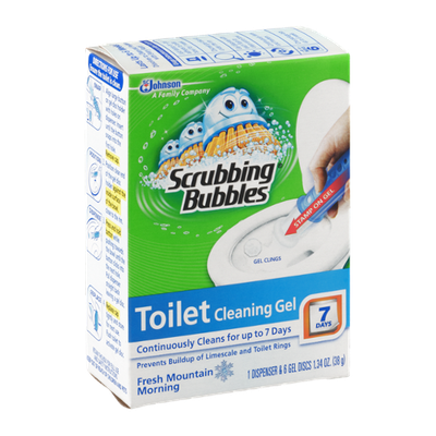 Scrubbing Bubbles Toilet Cleaning Gel Fresh Mountain Morning - 6 CT