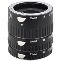 Xit XTETS Pro Series Auto Focus Macro Extension Tube Set for Sony SLR Cameras (B