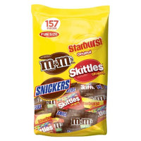 Masterfoods M&M's, Skittles & Starburst Fun Size Variety Bag 157 ct