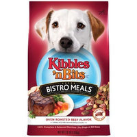 Kibbles 'n Bits Bistro Oven Roasted Beef Flavor Dry Dog Food, 3.5-Pound (Pack of 6)