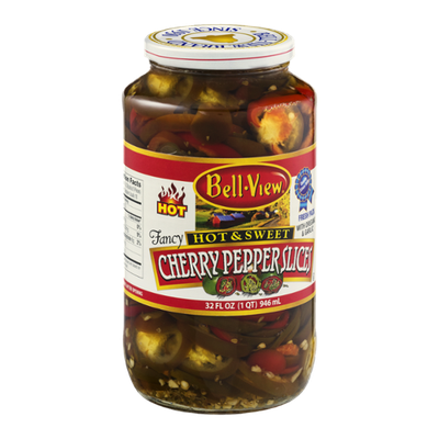 Bell-View Cherry Pepper Slices Hot & Sweet