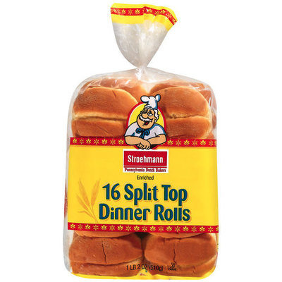 Stroehmann Rolls Stroehmann Split Top Dinner Rolls, 16ct