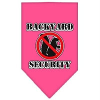 Mirage Pet Products Backyard Security Screen Print Bandana for Pets, Small, Bright Pink