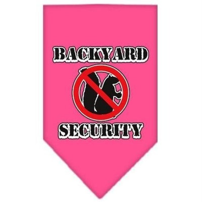 Mirage Pet Products Backyard Security Screen Print Bandana for Pets, Small, Bright Pink